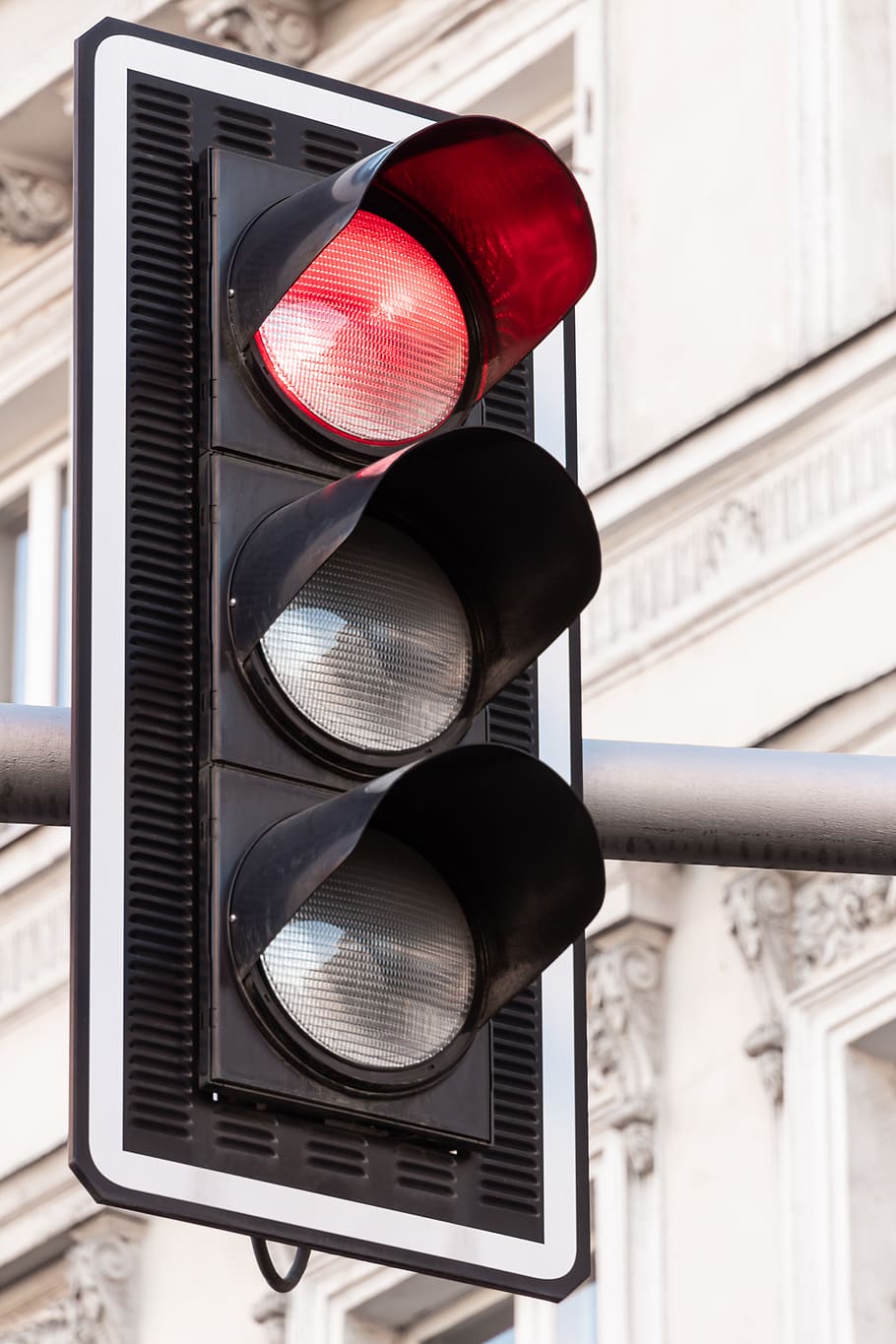 traffic light on stop sign, red, stoplight, communication, no people HD wallpaper
