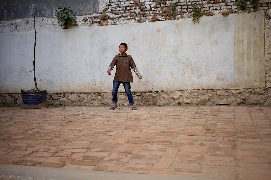 nepal, full length, one person, architecture, casual clothing HD wallpaper