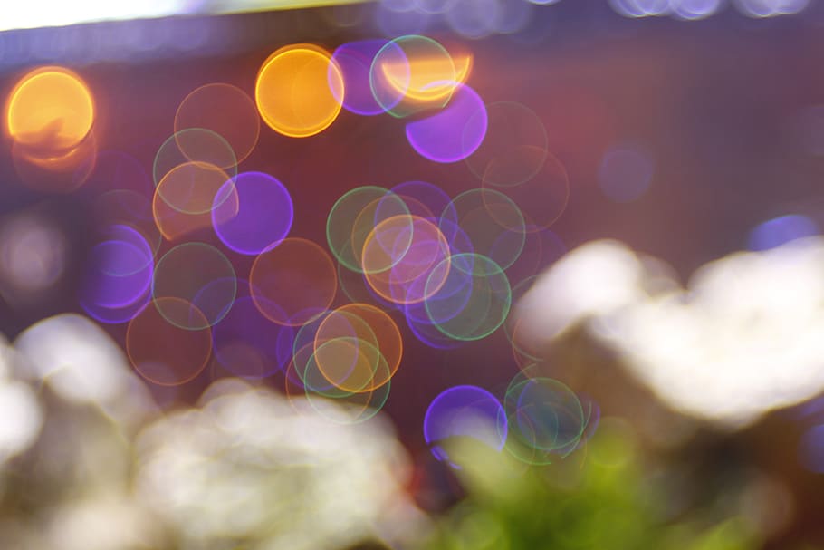 blur, bokeh, lights, abstract, defocused, circle, geometric shape HD wallpaper
