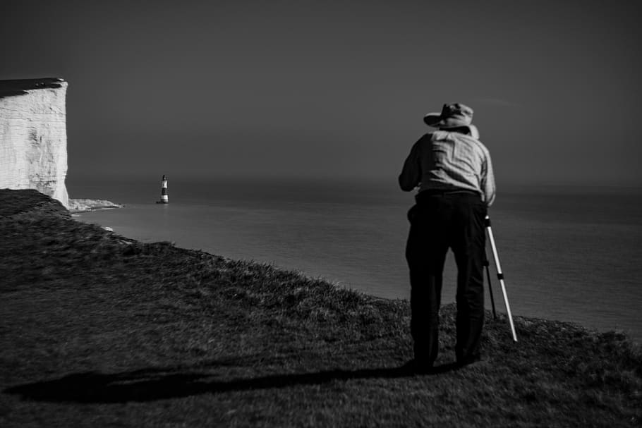 golden ratrio, see, photographer, oldstyle, lighthouse, wihite, HD wallpaper