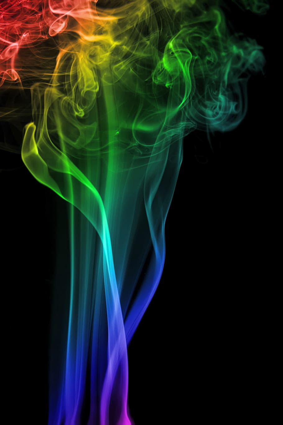 background, smoke, isolated, black, smooth, shape, abstract HD wallpaper