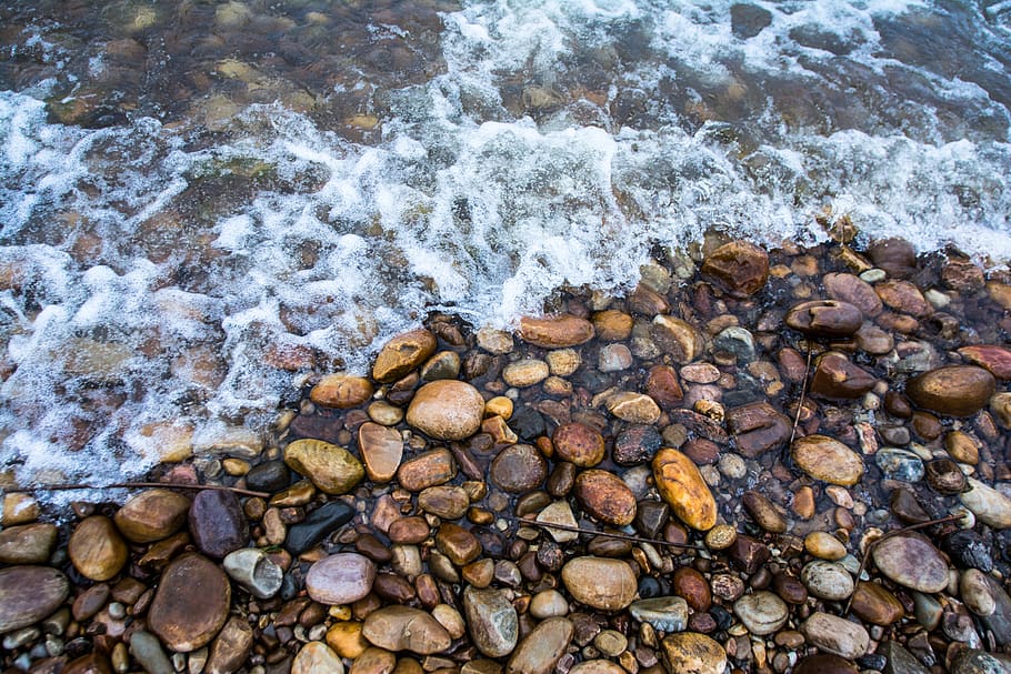 rock, solid, motion, water, rock - object, surfing, nature HD wallpaper