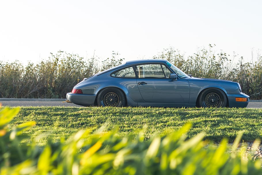 nature, plants, grass, car, travel, road, trip, blue, green HD wallpaper