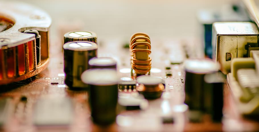 computer, technology, motherboard, circuit, transistor, capacitor HD wallpaper