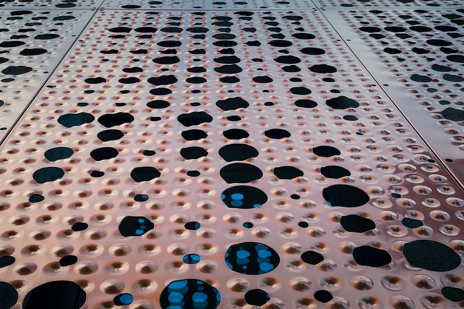 Gray Mesh Cover, abstract, aluminum, architecture, background HD wallpaper