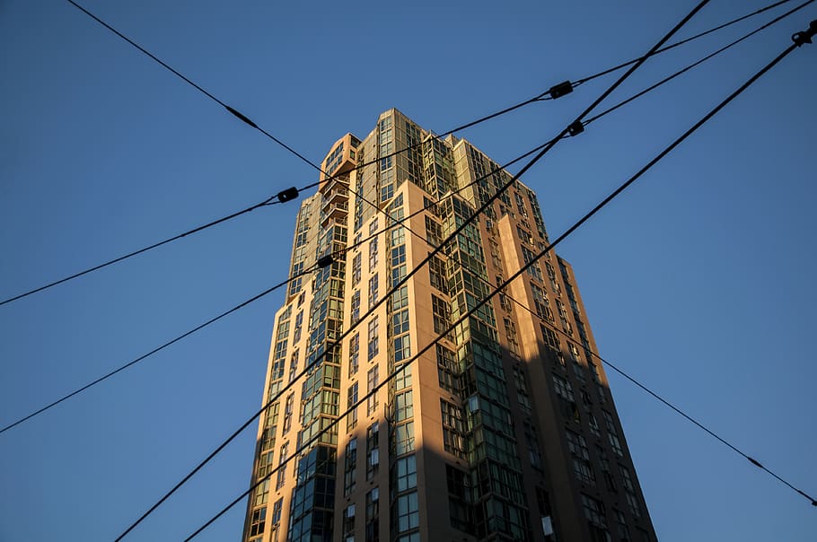 canada, vancouver, architecture, sunset, city, building, windows HD wallpaper
