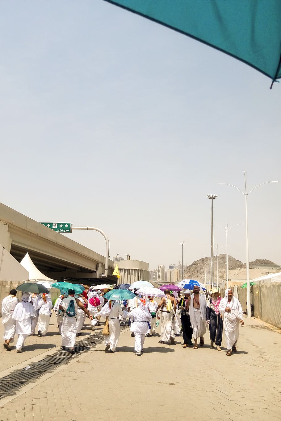 mecca, saudi arabia, sun, group of people, real people, crowd, HD wallpaper