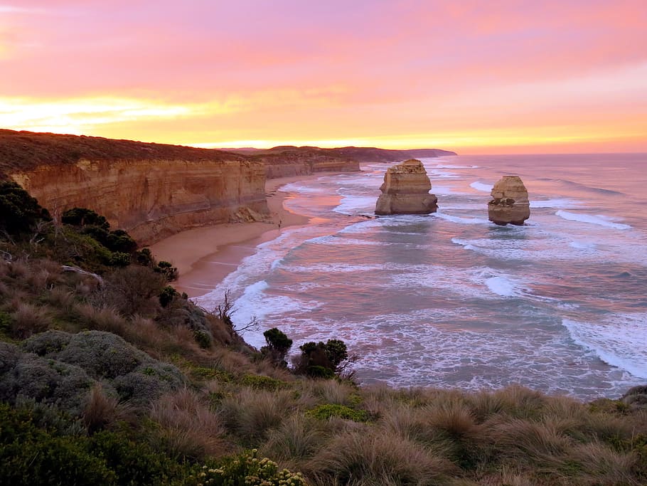 great ocean road, victoria, australia, nature, travel, outdoors, HD wallpaper