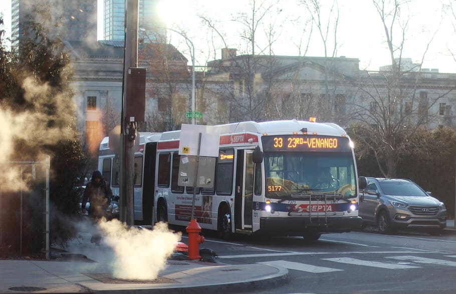 bus, city, mode of transportation, public transportation, land vehicle HD wallpaper