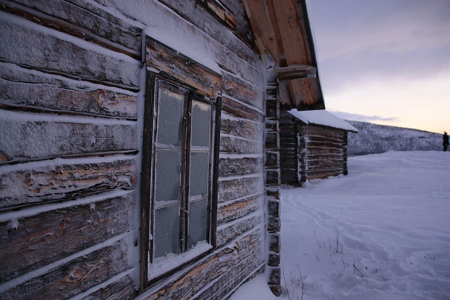 chalet, snow, lapland, cold temperature, winter, architecture HD wallpaper