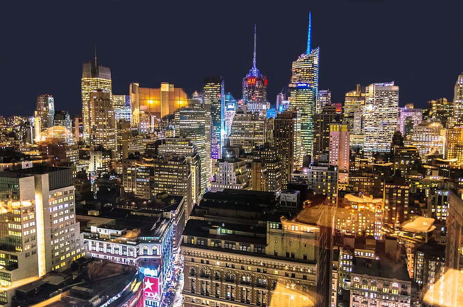 New York Skyline At Night Wallpaper