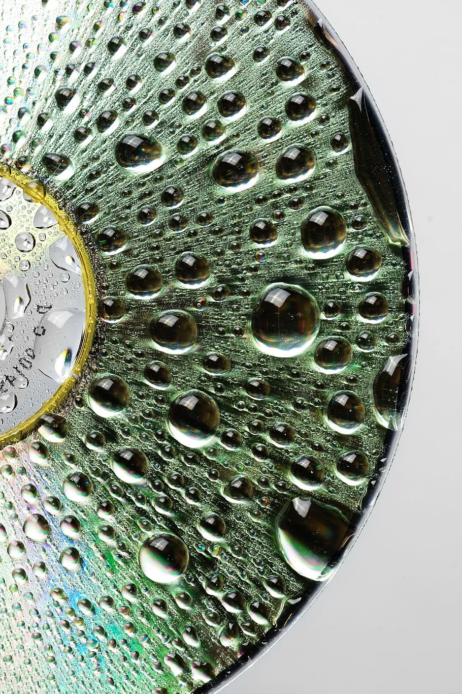 cd, clean, clear, disk, drop, drops, droplet, surface, water HD wallpaper