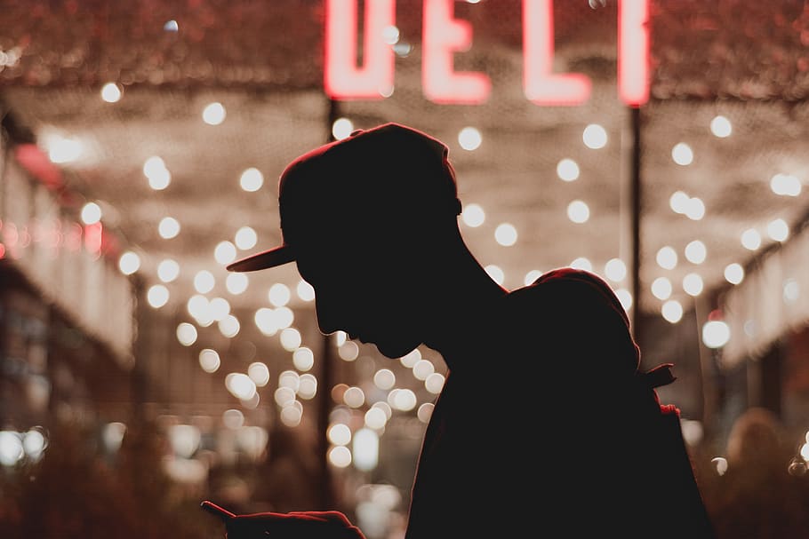 Man Wearing Cap , backlit, person, one person, focus on foreground HD wallpaper