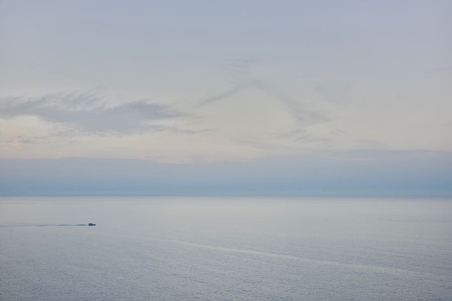spain, deià, tranquil, violet, evening, mallorca, horizon HD wallpaper