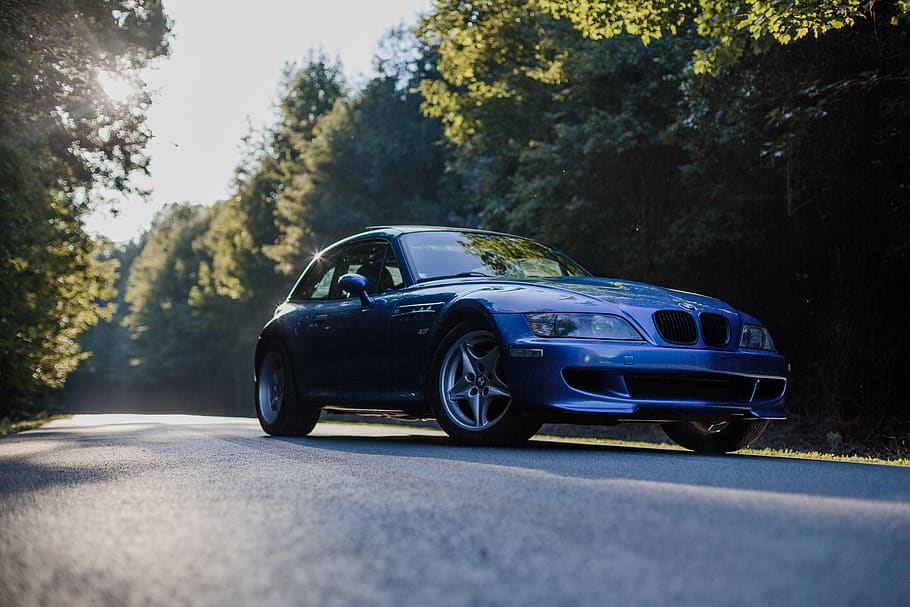 united states, chapel hill, m coupe, classic, sunset, z3, car, HD wallpaper