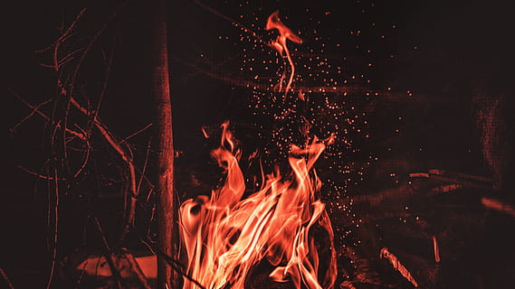 bonfire, brazil, das antas river, leisure activities, flame, camping HD wallpaper