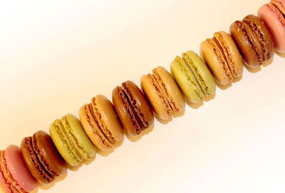 Top View of French Macaroons - Sweets and Cookies, assorted, sugar HD wallpaper