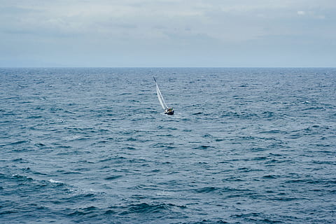 Boat Sailing on Body of Water, beach, fun, horizon, leisure, ocean HD wallpaper