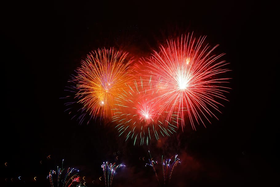 Fireworks Display, 2018, blast, color, colorful, explode, explosion