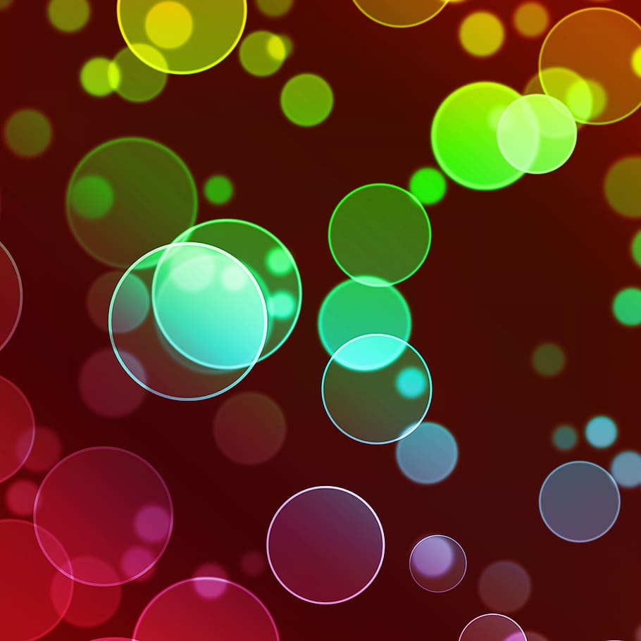 abstract, background, bright, bubbles, circle, circles, color HD wallpaper