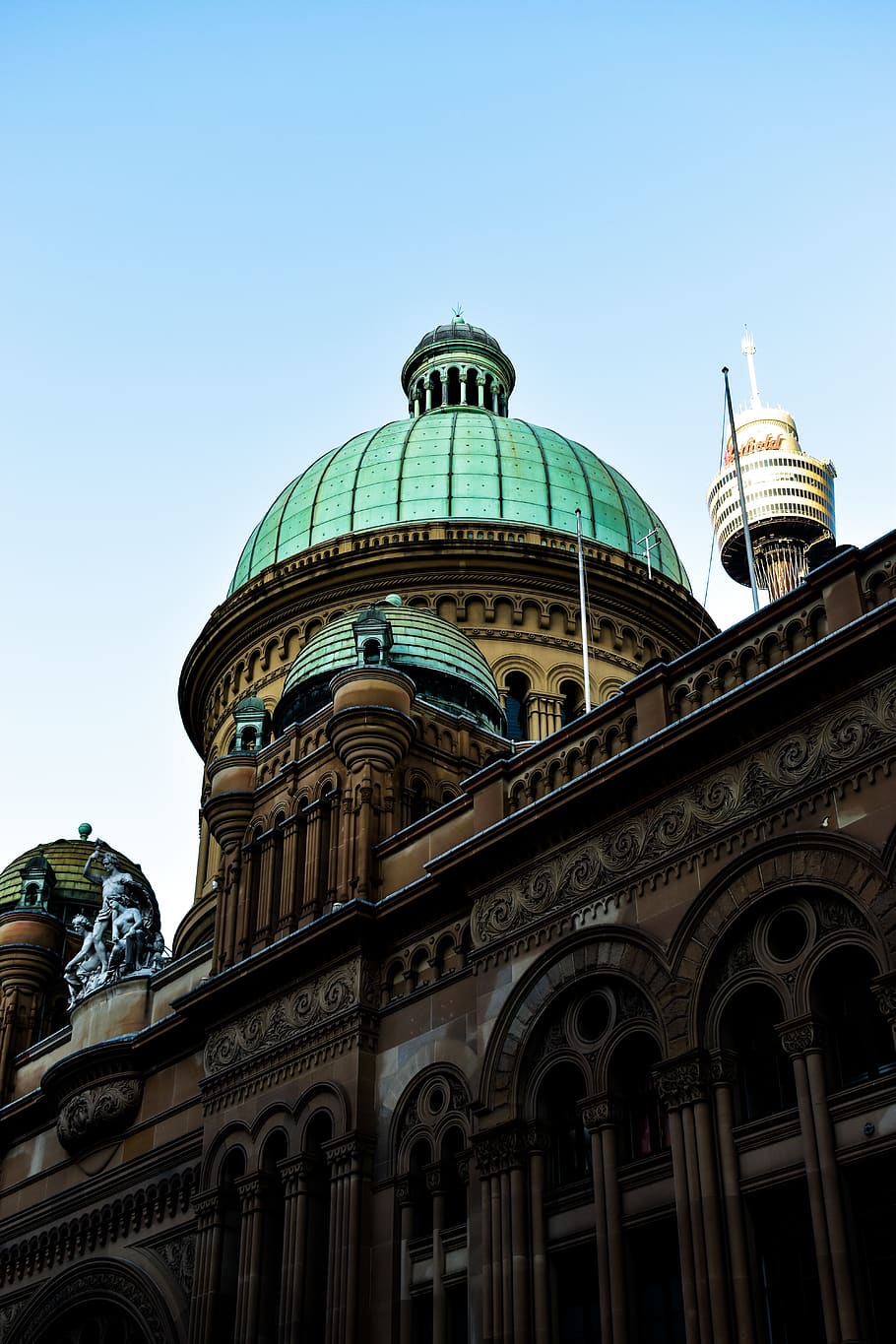 green painted dome building, building exterior, built structure HD wallpaper