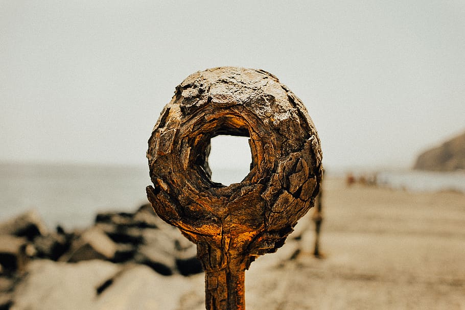 tenerife, spain, ocean, rust, sun, whole, pole, focus on foreground HD wallpaper