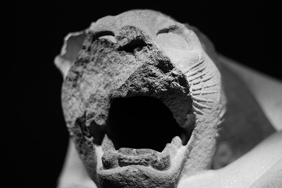 tiger, esculpture, maya, old, relic, antiquity, musuem, one animal HD wallpaper