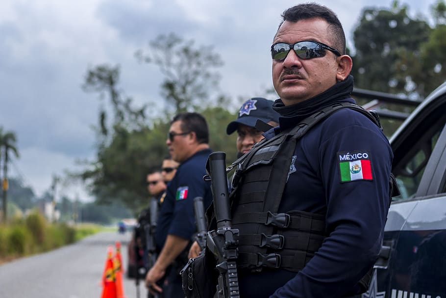 police, security, order, gun, surveillance, protection, monitoring HD wallpaper