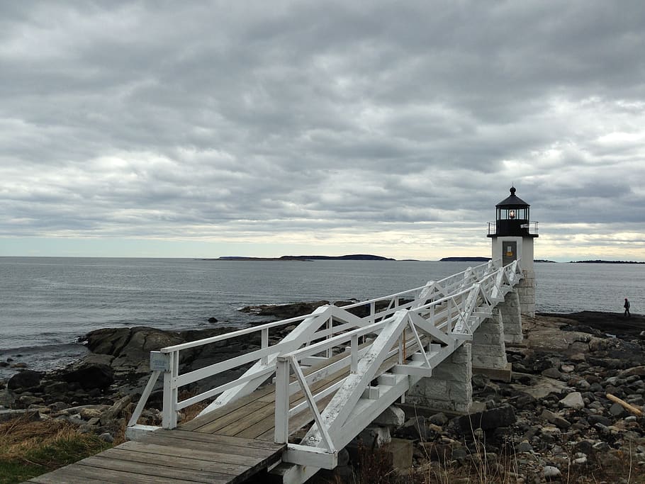 united states, saint george, port clyde, maine, lighthoues, HD wallpaper