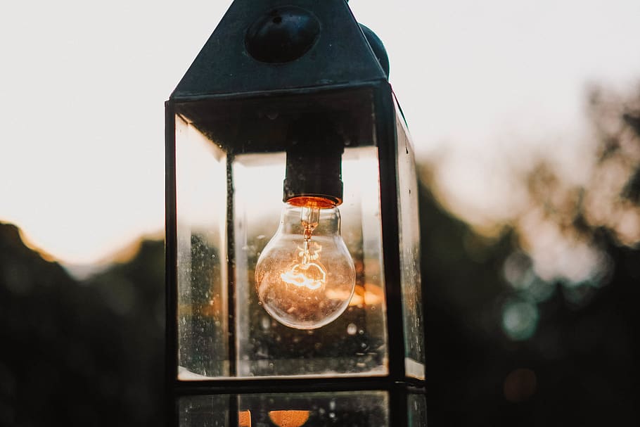 Selective Focus Photography of Turned-on Bulb, blur, clear, close-up HD wallpaper
