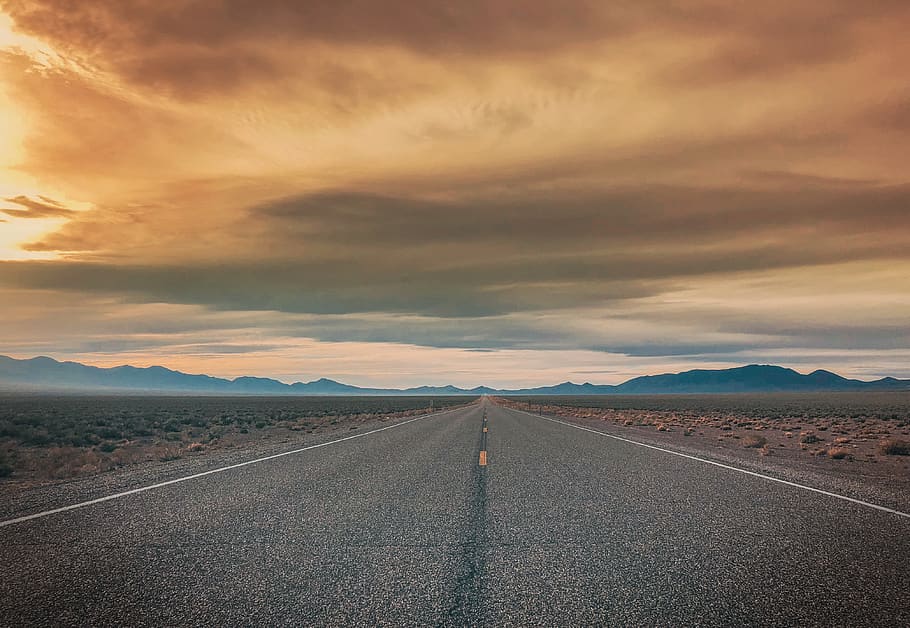 gray asphalt road, extraterrestrial hwy, alamo, united states HD wallpaper
