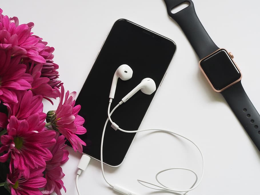 watch, desk, office, iphone, ios, mobile, apple, white, table HD wallpaper