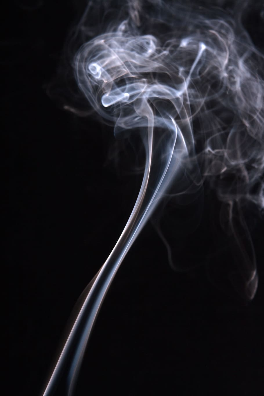 smoke, background, black, white, graphic, hot, isolated, curve HD wallpaper