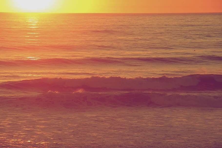 beauty in nature, sky, scenics - nature, sunset, tranquility HD wallpaper