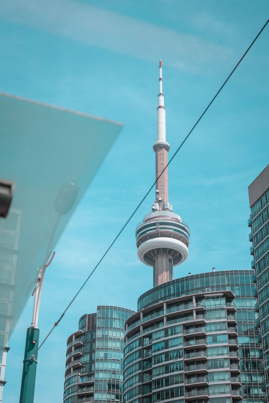 CN Tower, building, housing, steeple, spire, architecture, bell tower HD wallpaper