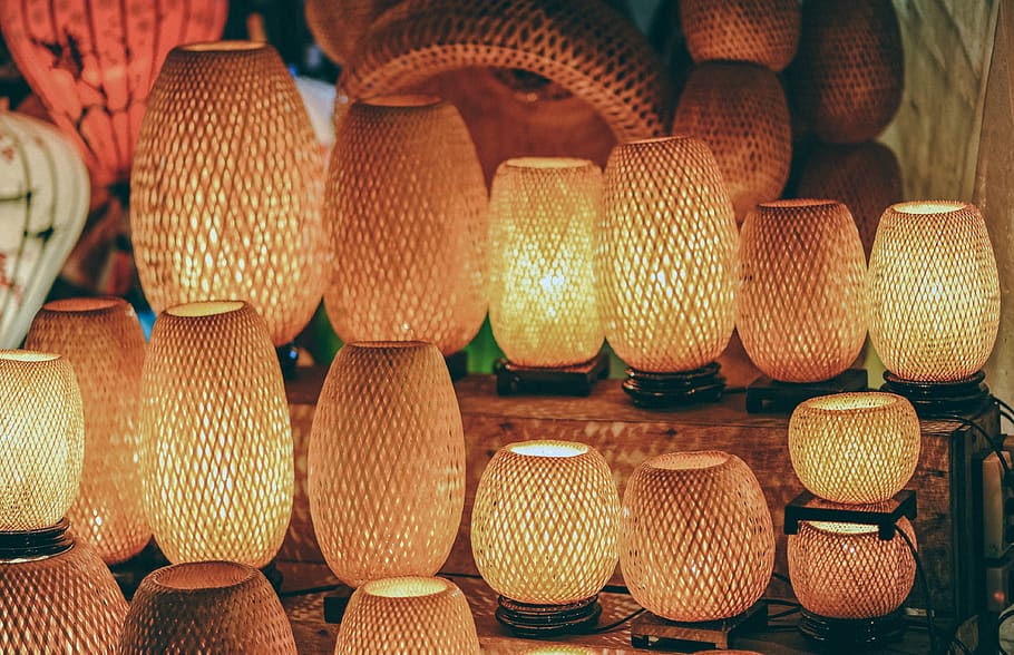 light, night, old, classic, autumn, asian, market, festival HD wallpaper