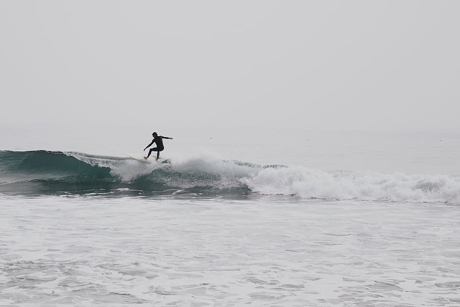 man surfing on ocean, water, nature, sea, outdoors, human, person HD wallpaper