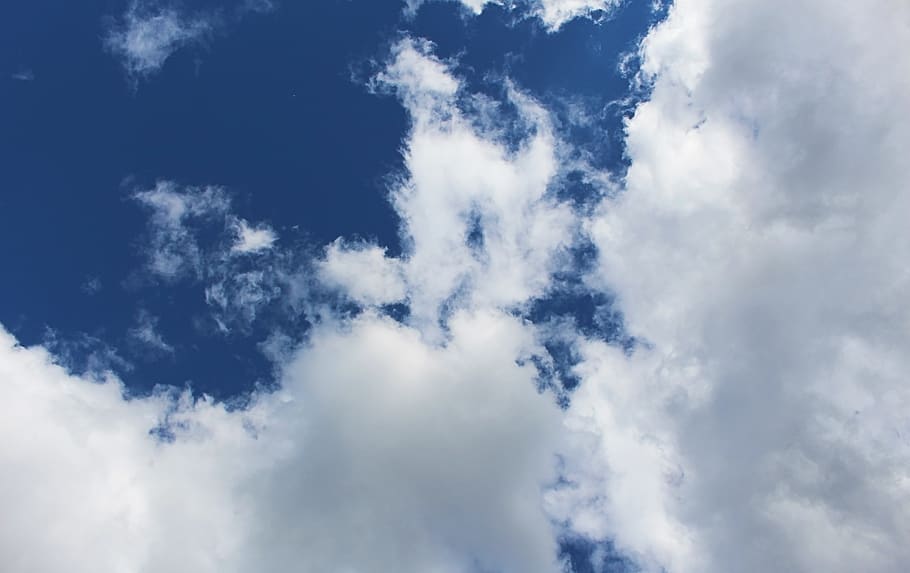 sky, clouds, blue, cloud - sky, low angle view, beauty in nature HD wallpaper