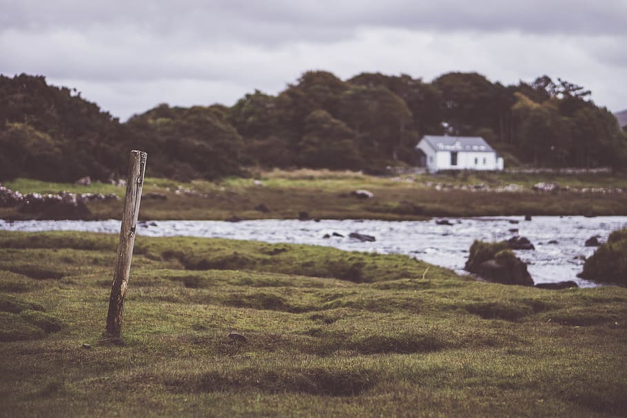 outdoors, uk, isle of mull, nature, cottage, countryside, building