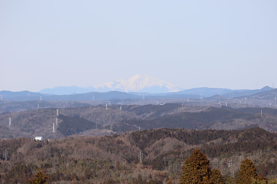 landscape, japan, winter, mountain, sky, scenics - nature, mountain range HD wallpaper