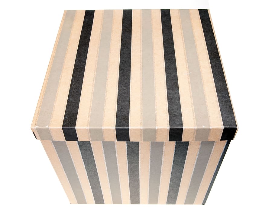 striped, box, isolated, white, white background, pattern, studio shot HD wallpaper