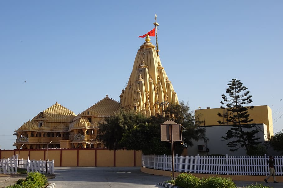 temple, somnath, architecture, chalukyan, jyotirlinga, stone