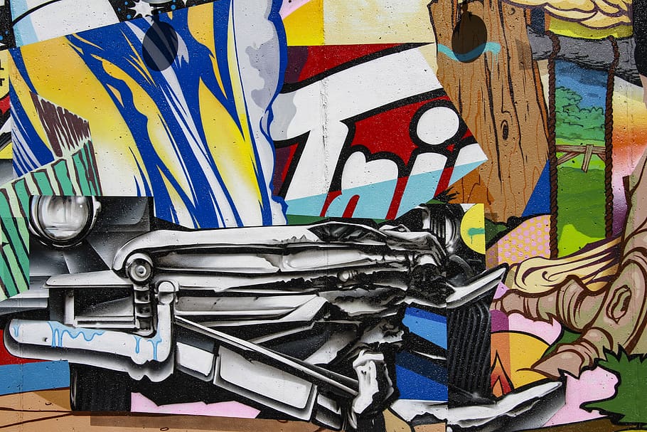 no people, multi colored, graffiti, art and craft, wall - building feature HD wallpaper