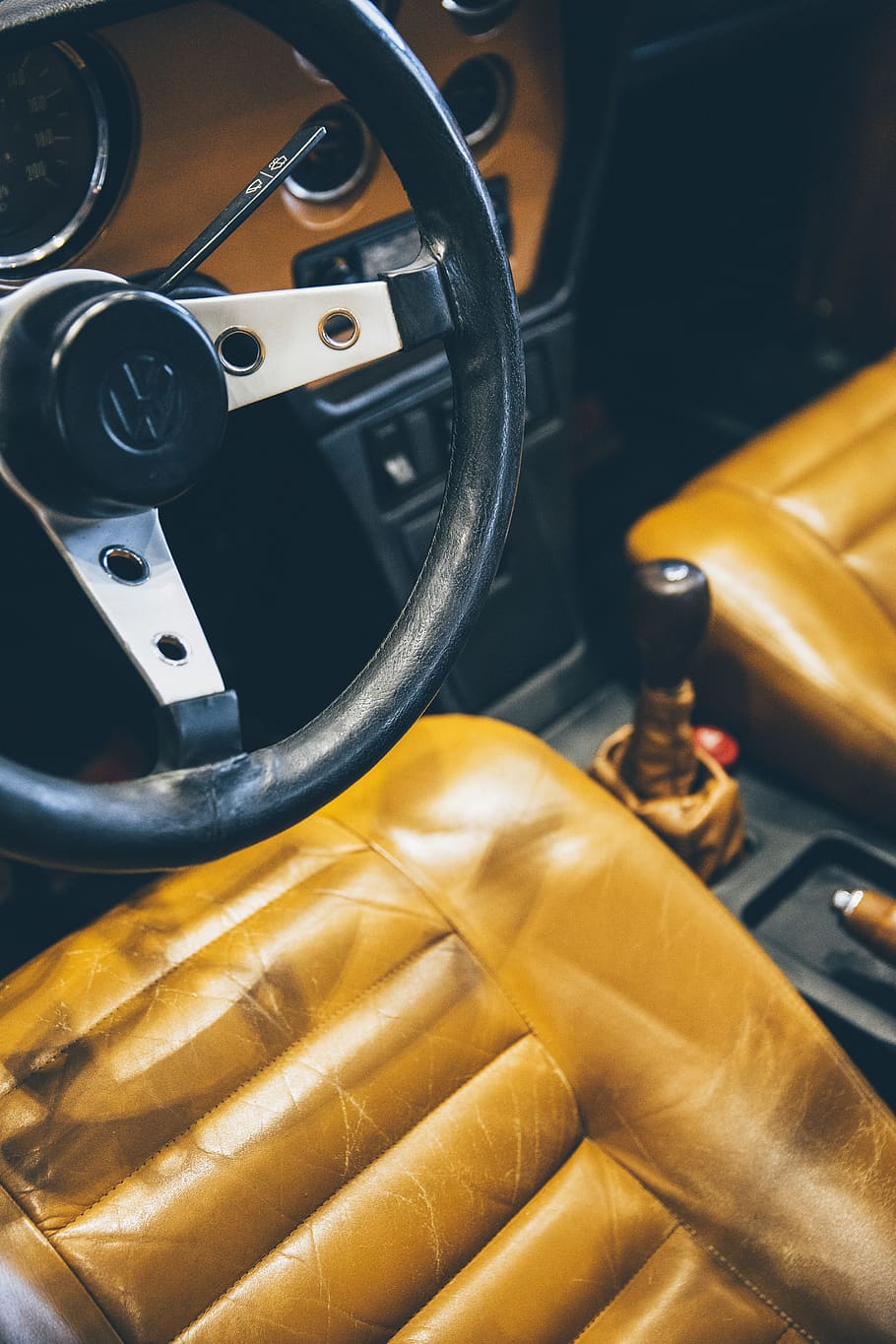 brown leather vehicle interior, mode of transportation, land vehicle HD wallpaper