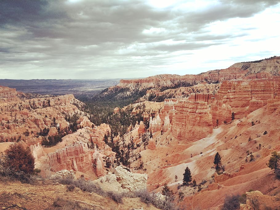 united states, bryce, cloud - sky, scenics - nature, tranquil scene HD wallpaper