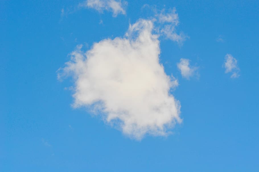 blue, sky, clouds, nature, colorful, morning, atmosphere, cloud - sky HD wallpaper