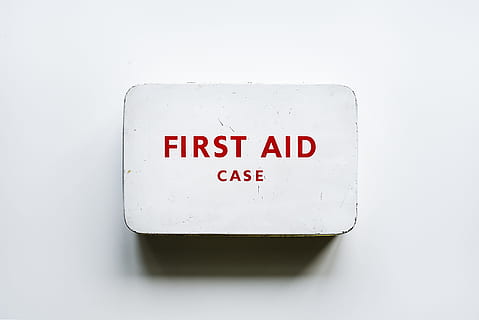 First Aid Case on Wall, box, care, cure, emergency, equipment HD wallpaper