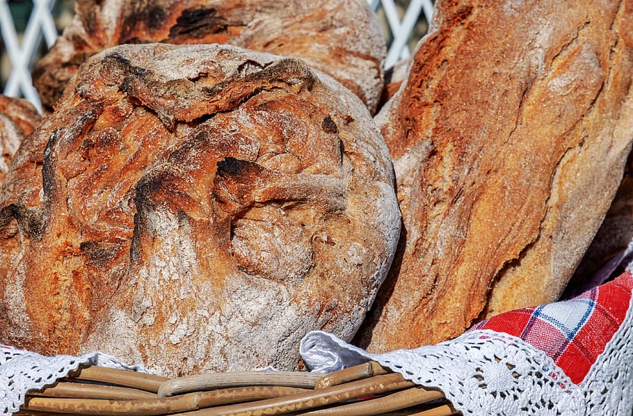 bread, bread crust, crispy, bio, natural product, loaf of bread HD wallpaper
