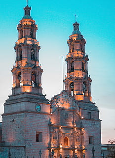 aguascalientes, ags, construction, temple, mexico, landscape HD wallpaper
