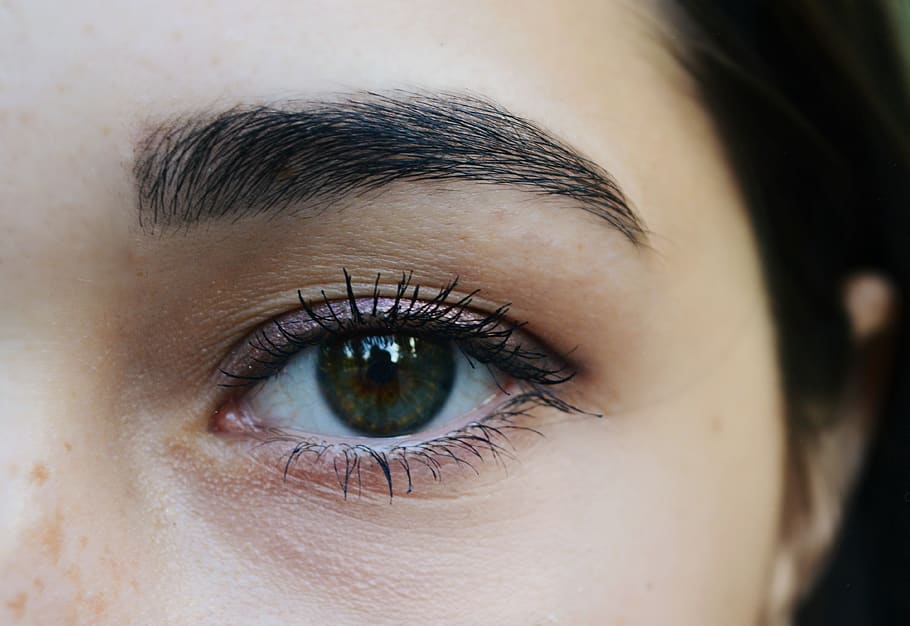 left human eye in close-up photography, body part, human body part HD wallpaper